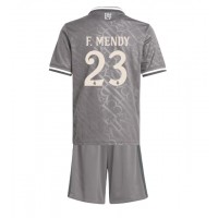 Maglia Calcio Real Madrid Ferland Mendy #23 Terza Divisa Bambino 2024-25 Manica Corta (+ pantaloncini)